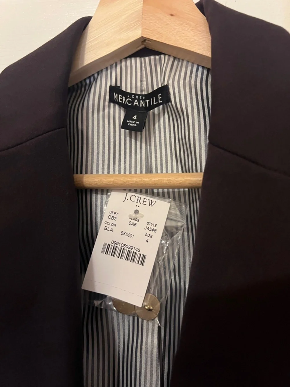 J Crew Schoolboy Blazer in Dark Chocolate Brown | Size 4